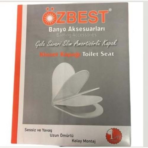 ÖZBEST GALA SLİM AMÖRTİSÖRLÜ KLOZET KAPAK