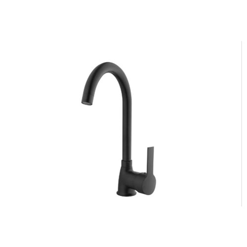 DELTA MİX SİYAH KUĞU LAVABO BATARYASI