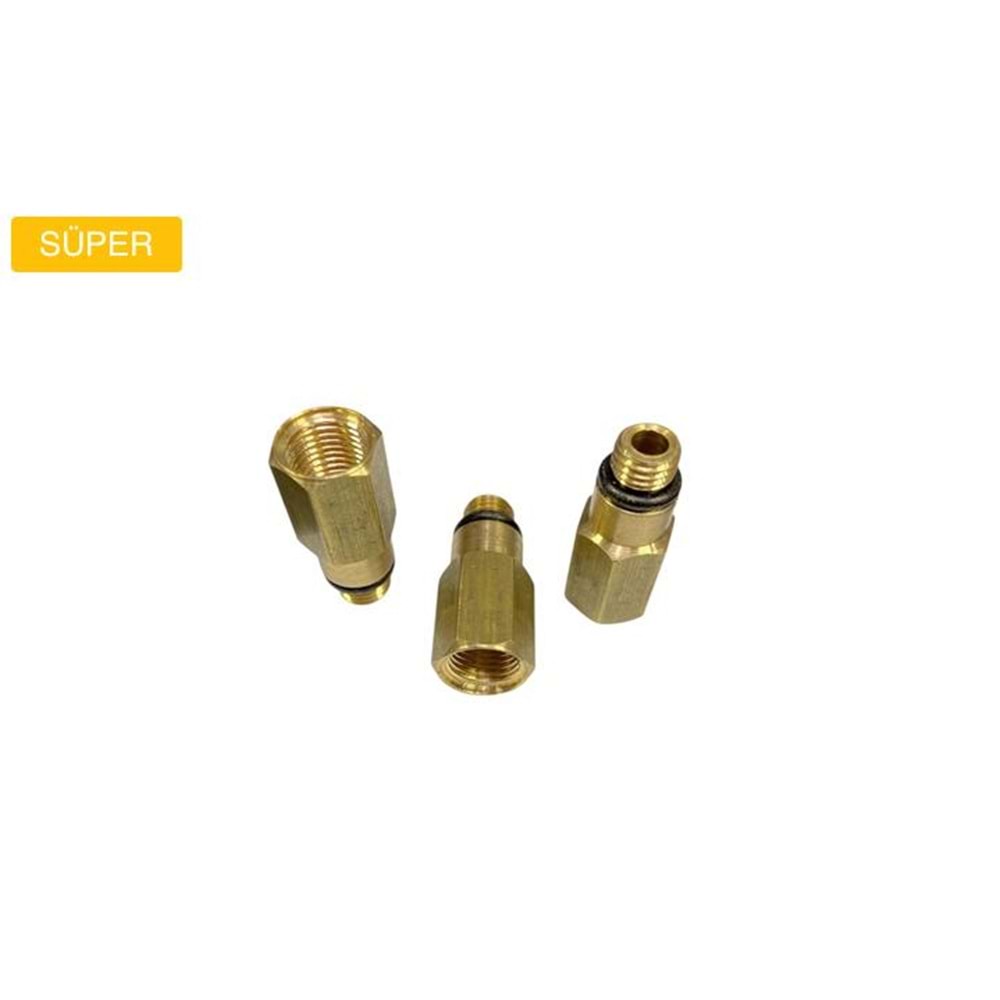 M8-M10 ECA UYUMLU UCU DÖNÜŞTÜRÜCÜ PİRİNÇ