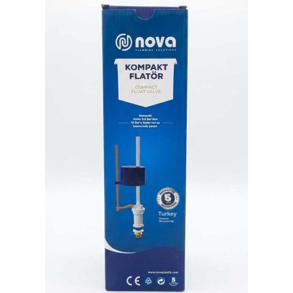 NOVA COMPACT FLATÖR 3/8 PİRİNÇ