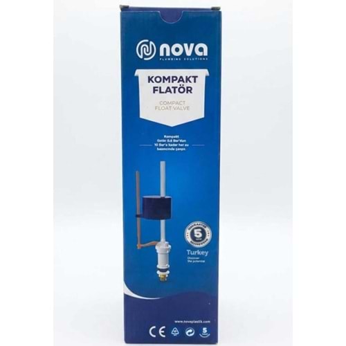 NOVA COMPACT FLATÖR 3/8 PİRİNÇ