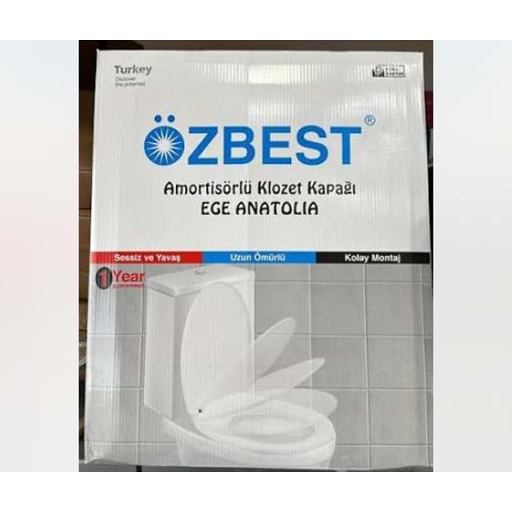 ÖZBEST EGE ANATOLYA AMÖRTİSÖRLÜ KLOZET KAPAK
