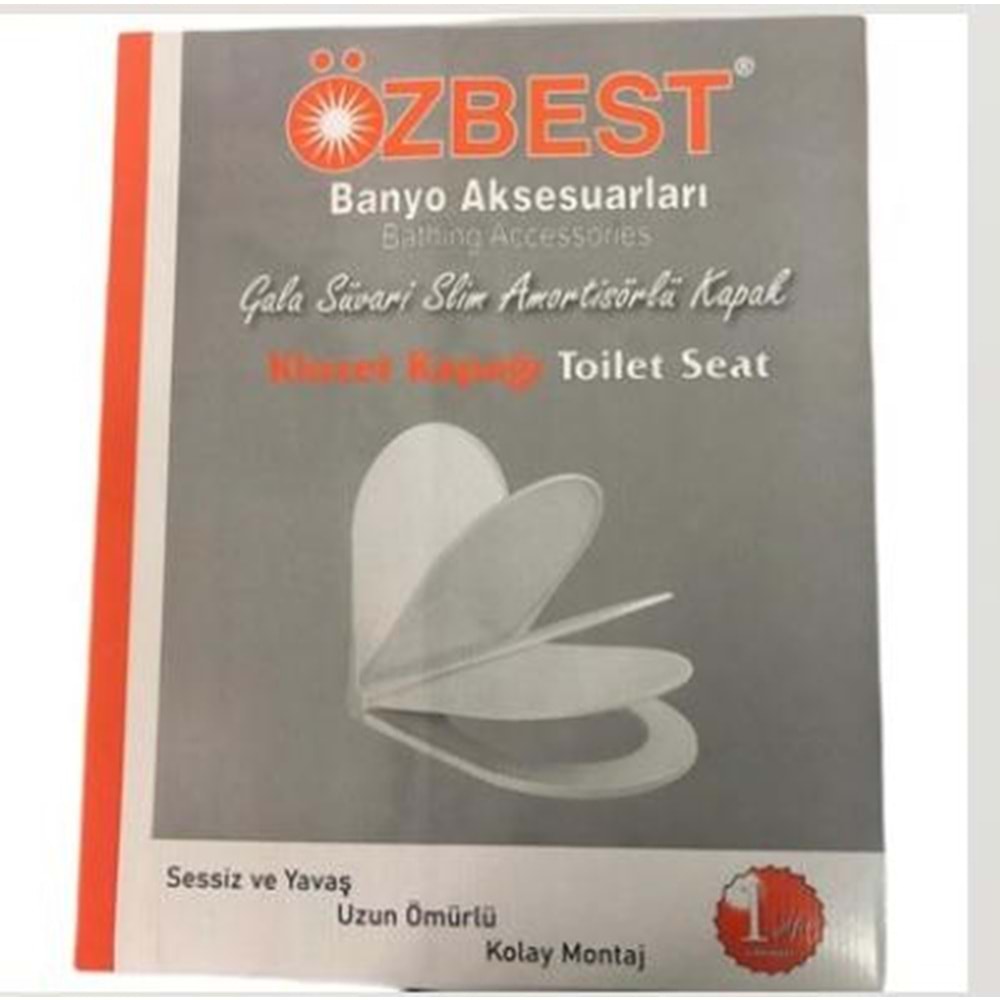 ÖZBEST GALA SLİM AMÖRTİSÖRLÜ KLOZET KAPAK