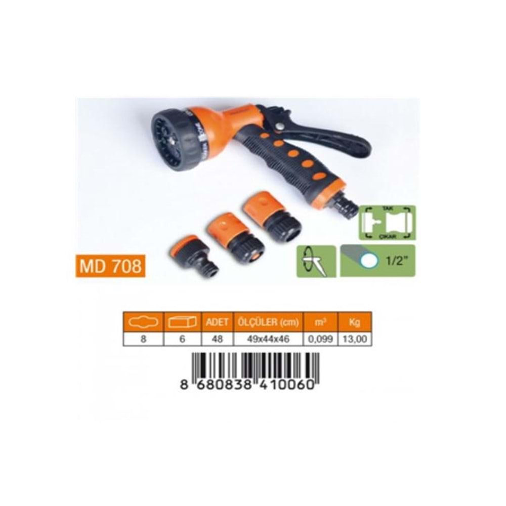 OTOMATİK TABANCA 7 FONKSİYON 4*LÜ SET 1/2 (MD708)