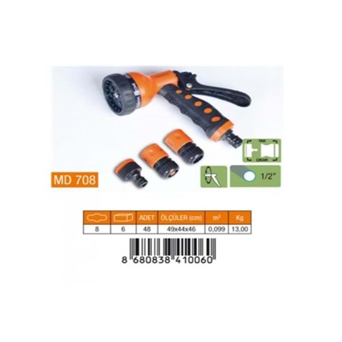 OTOMATİK TABANCA 7 FONKSİYON 4*LÜ SET 1/2 (MD708)