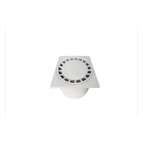 25*25-100 (ÇAMUR) PLASTİK ALTTAN YER SİFONU