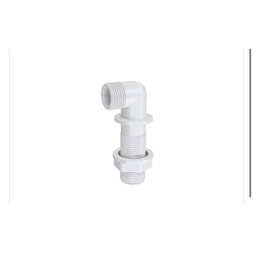 KLOZET DİRSEK DUVARA SIFIR PLASTİK