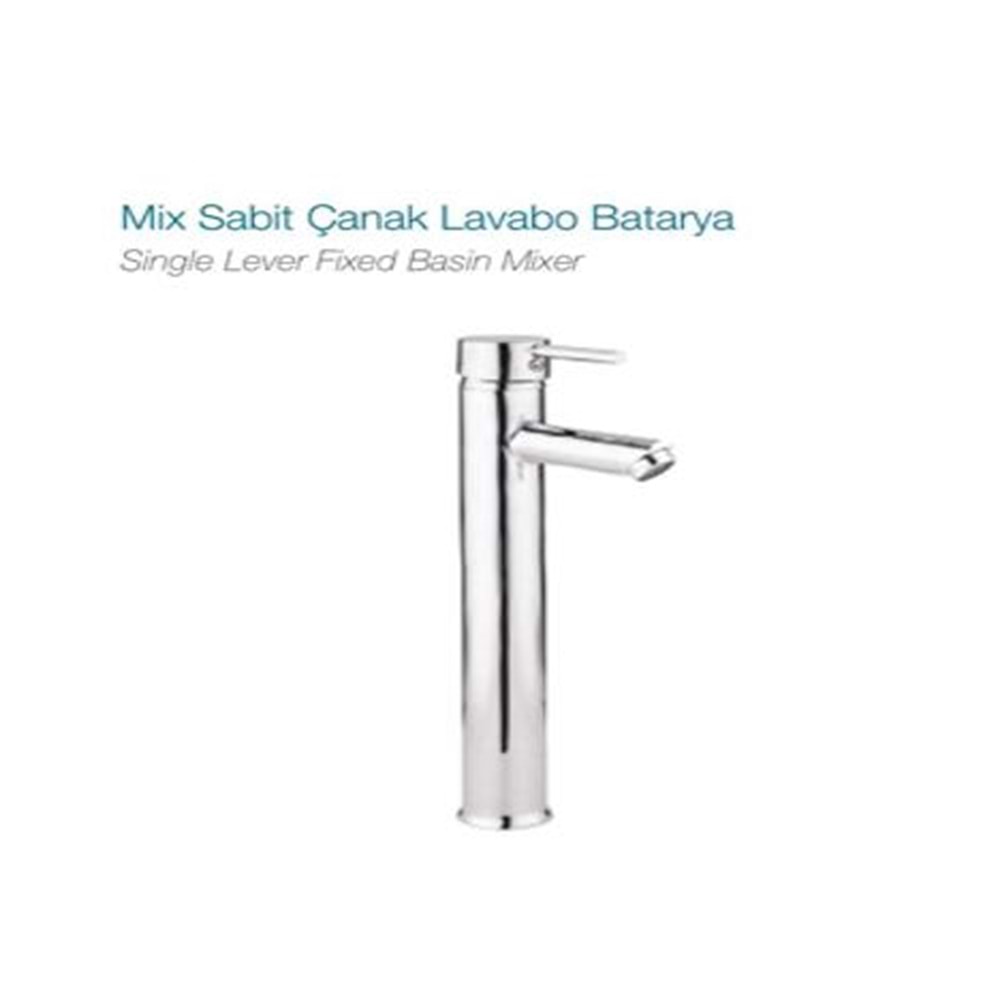 TRUVA ÇANAK MİX SABİT LAVABO BATARYASI