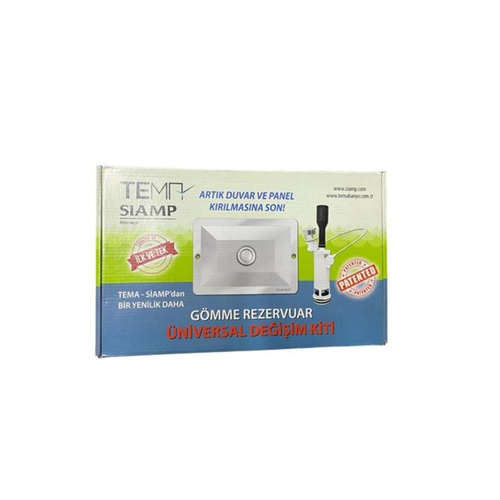 SİAMP ÜNİVERSAL DEĞİŞİM KİTİ 8 CM PARLAK KROM